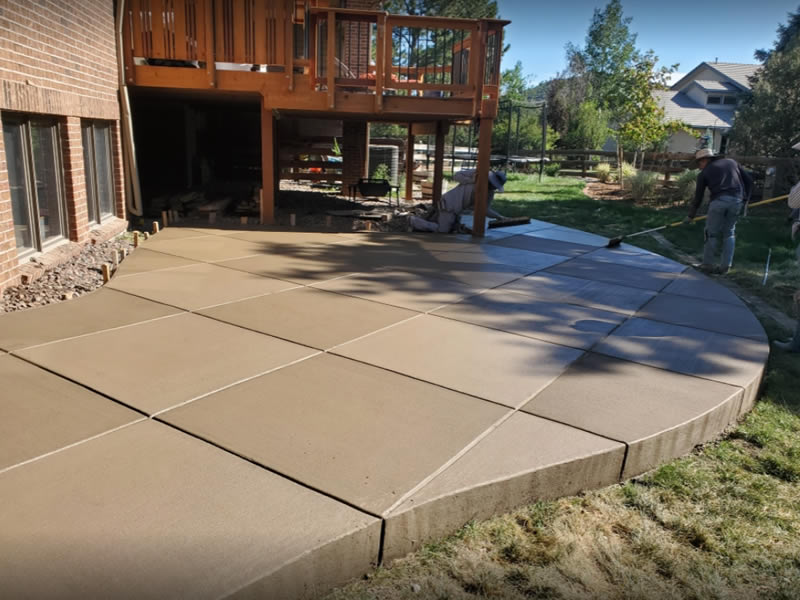 Patio shaped to your requirements