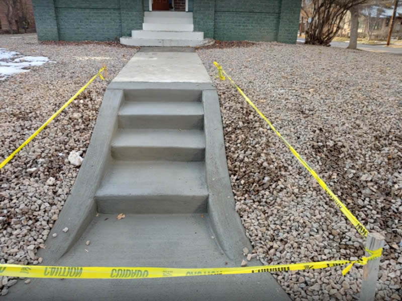 Custom touch at bottom of stairs